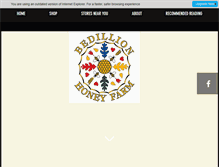 Tablet Screenshot of bedillionhoneyfarm.com